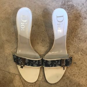 Dior blue logo with key and lock charms shoes